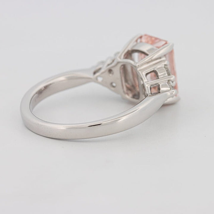 3 CT "Pink" Radiant Cut Trilogy Solitaire (LG) - ZIZOV DIAMONDS