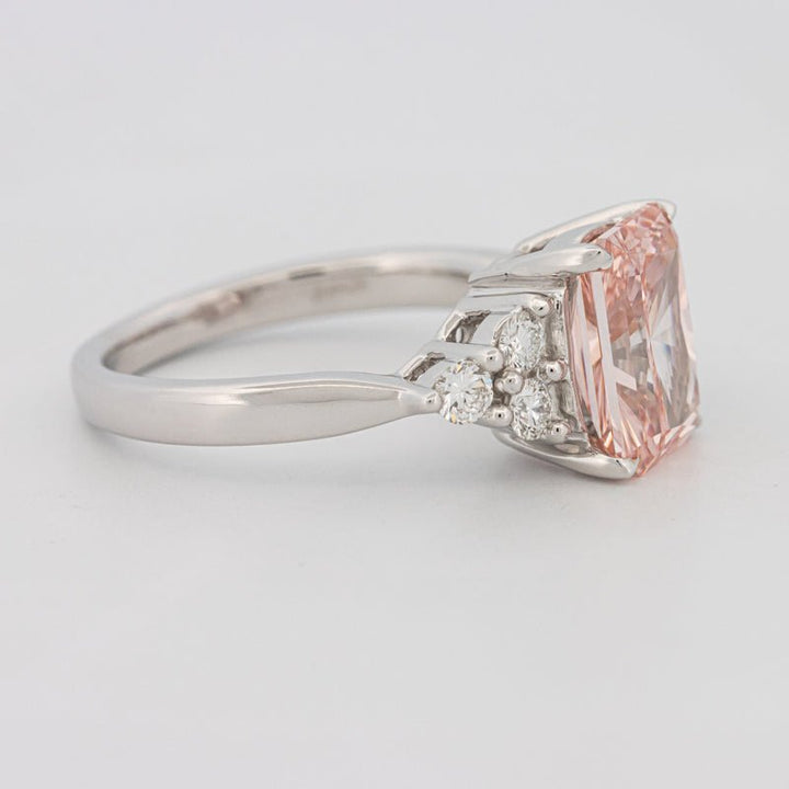 3 CT "Pink" Radiant Cut Trilogy Solitaire (LG) - ZIZOV DIAMONDS
