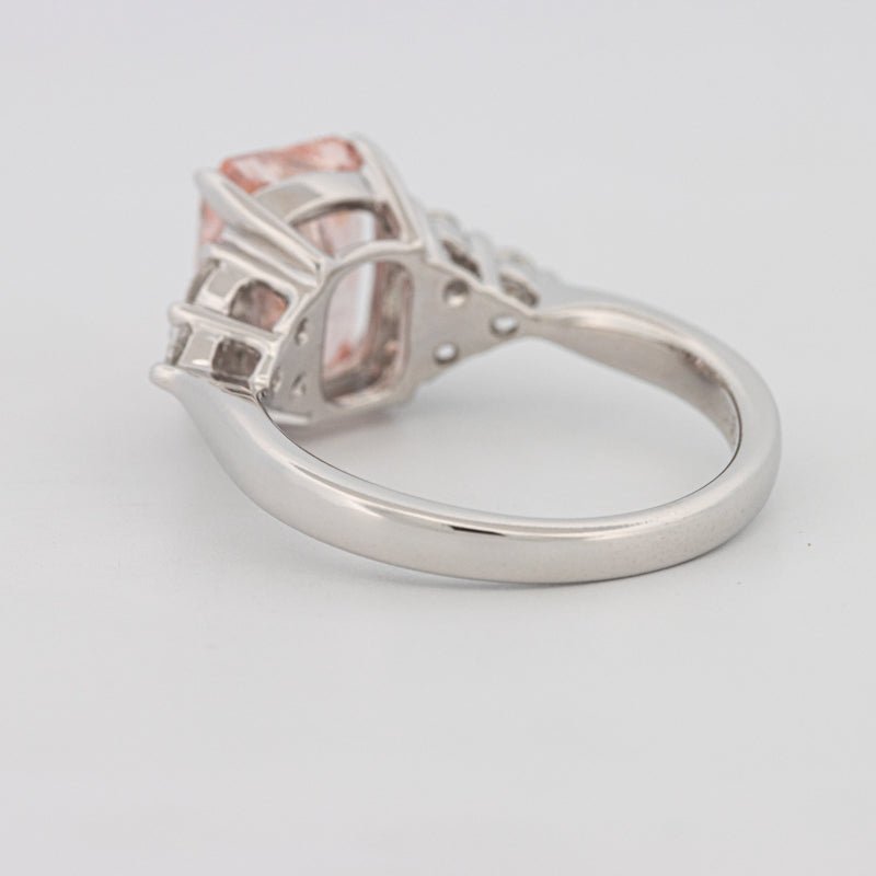 3 CT "Pink" Radiant Cut Trilogy Solitaire (LG) - ZIZOV DIAMONDS