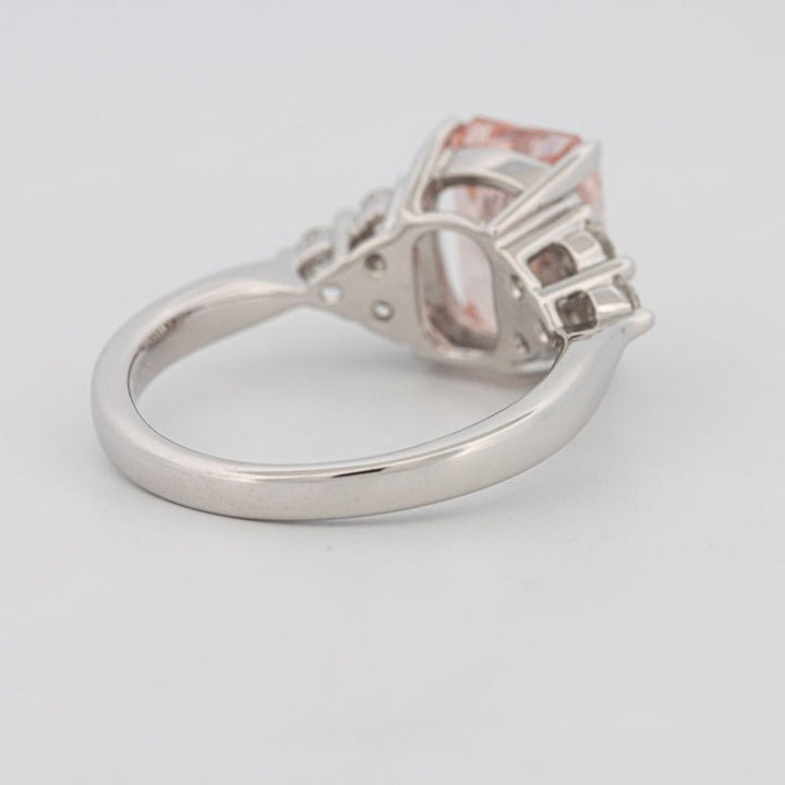 3 CT "Pink" Radiant Cut Trilogy Solitaire (LG) - ZIZOV DIAMONDS