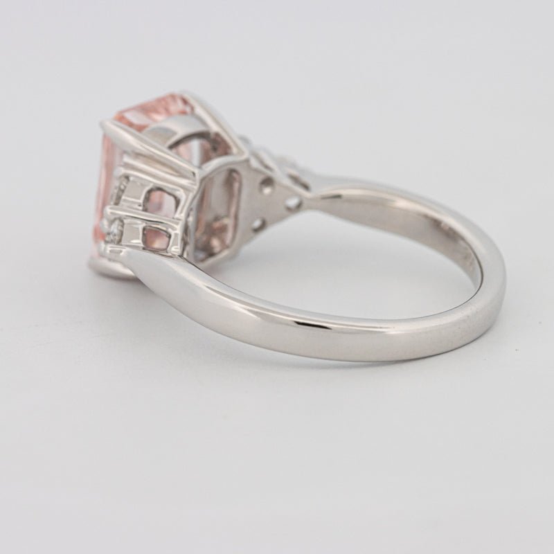 3 CT "Pink" Radiant Cut Trilogy Solitaire (LG) - ZIZOV DIAMONDS