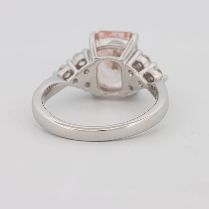 3 CT "Pink" Radiant Cut Trilogy Solitaire (LG) - ZIZOV DIAMONDS