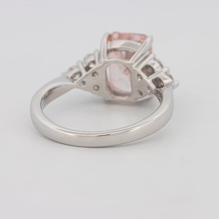 3 CT "Pink" Radiant Cut Trilogy Solitaire (LG) - ZIZOV DIAMONDS
