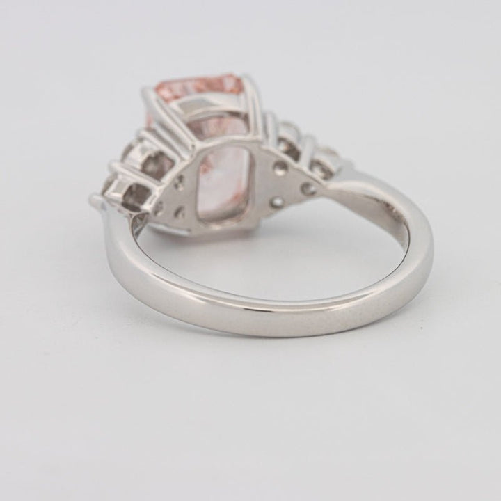 3 CT "Pink" Radiant Cut Trilogy Solitaire (LG) - ZIZOV DIAMONDS