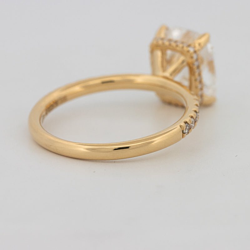 3 CT Under - Halo Cushion Cut Pavé Solitaire (LG) - ZIZOV DIAMONDS