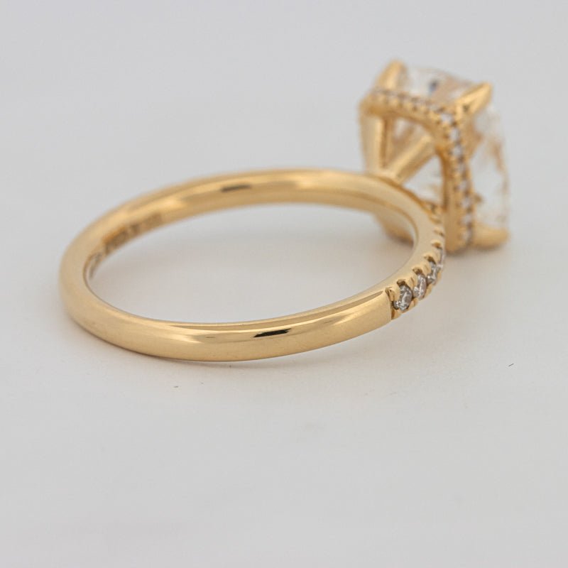 3 CT Under - Halo Cushion Cut Pavé Solitaire (LG) - ZIZOV DIAMONDS