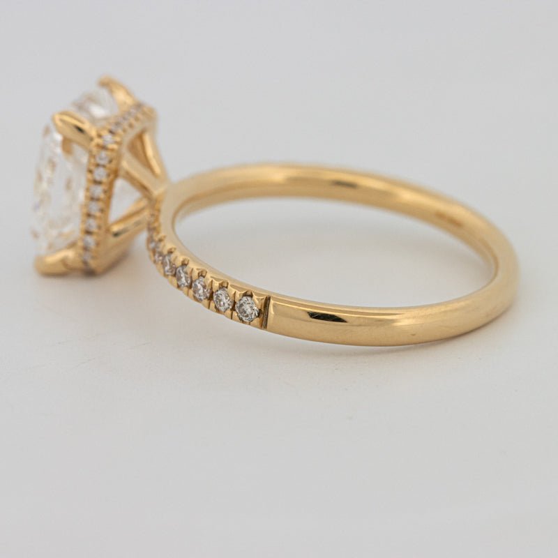 3 CT Under - Halo Cushion Cut Pavé Solitaire (LG) - ZIZOV DIAMONDS