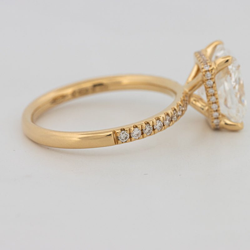 3 CT Under - Halo Cushion Cut Pavé Solitaire (LG) - ZIZOV DIAMONDS