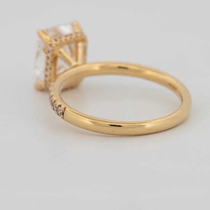 3 CT Under - Halo Cushion Cut Pavé Solitaire (LG) - ZIZOV DIAMONDS