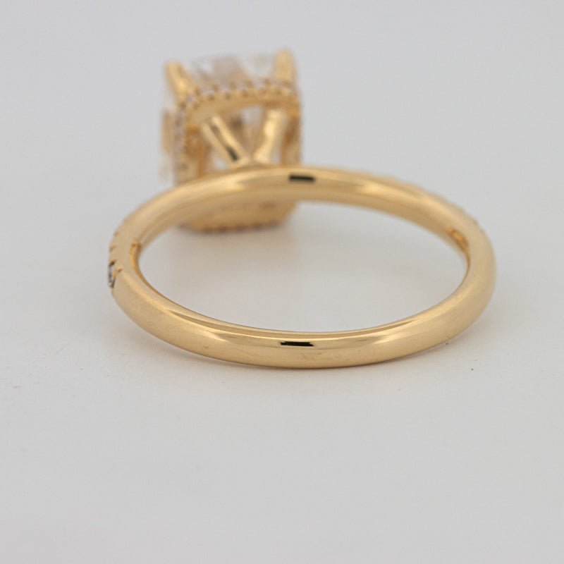 3 CT Under - Halo Cushion Cut Pavé Solitaire (LG) - ZIZOV DIAMONDS