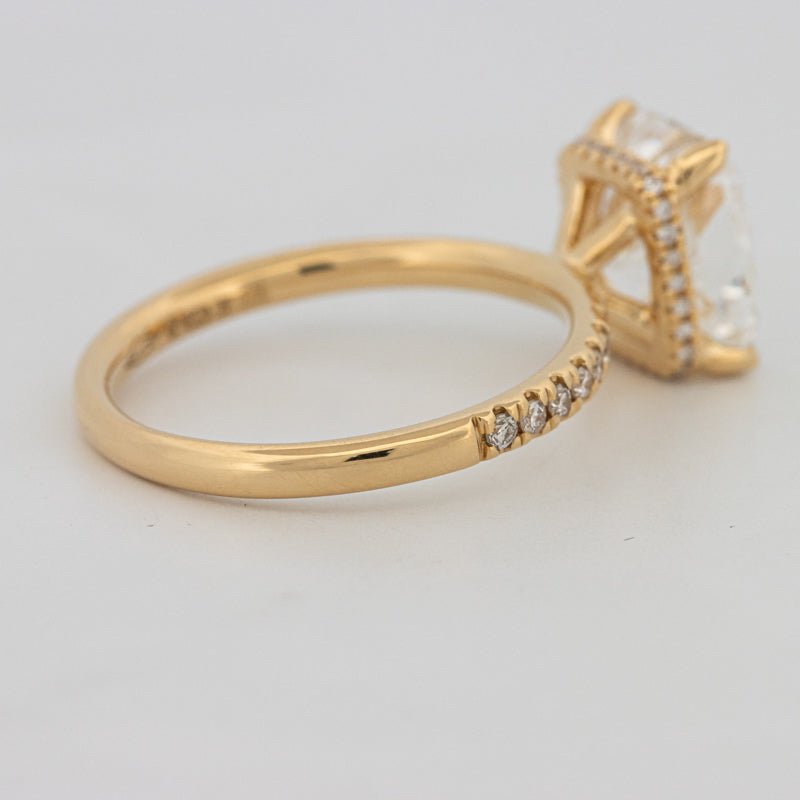 3 CT Under - Halo Cushion Cut Pavé Solitaire (LG) - ZIZOV DIAMONDS