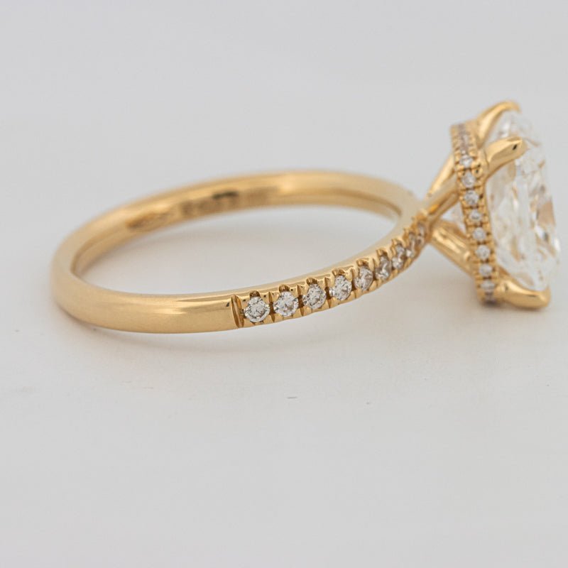 3 CT Under - Halo Cushion Cut Pavé Solitaire (LG) - ZIZOV DIAMONDS