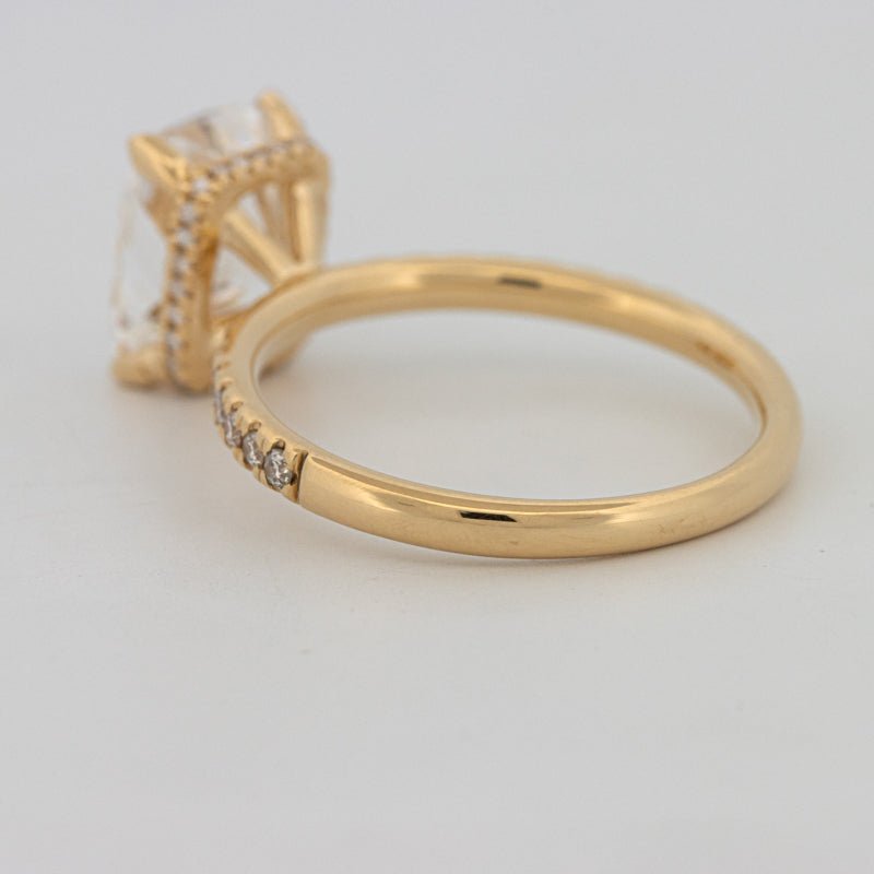 3 CT Under - Halo Cushion Cut Pavé Solitaire (LG) - ZIZOV DIAMONDS