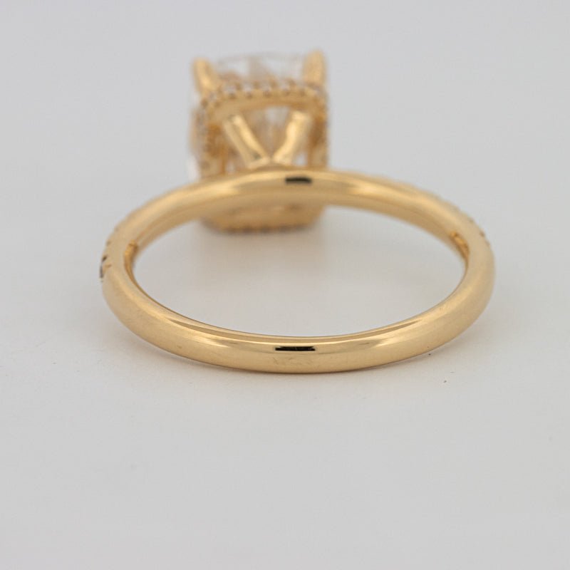 3 CT Under - Halo Cushion Cut Pavé Solitaire (LG) - ZIZOV DIAMONDS