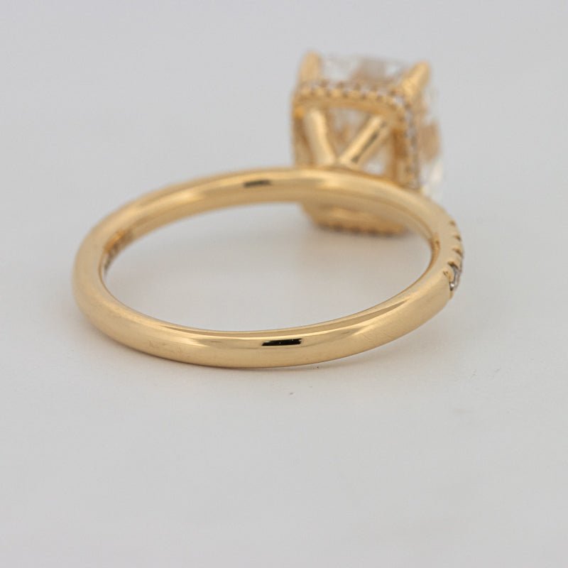 3 CT Under - Halo Cushion Cut Pavé Solitaire (LG) - ZIZOV DIAMONDS