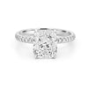 3 CT Under - Halo Cushion Cut Pavé Solitaire (LG) - ZIZOV DIAMONDS