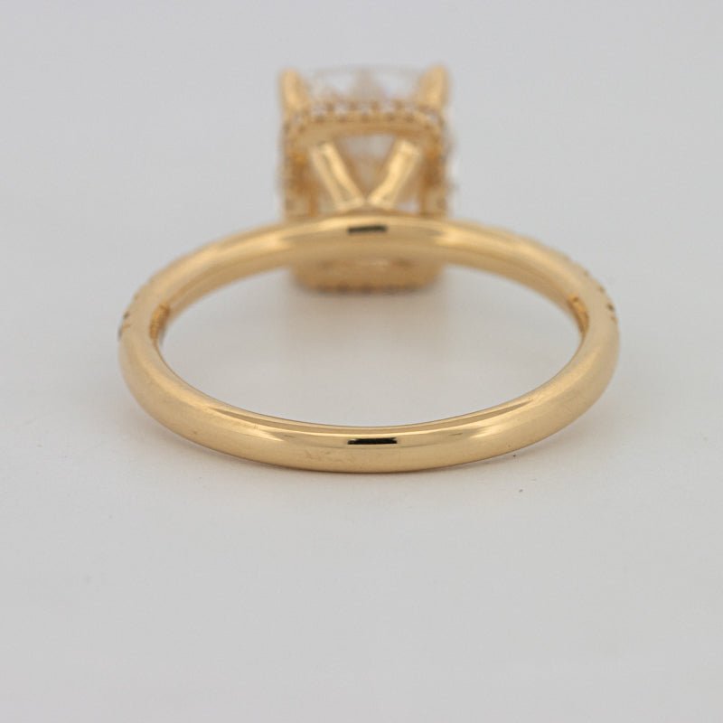 3 CT Under - Halo Cushion Cut Pavé Solitaire (LG) - ZIZOV DIAMONDS