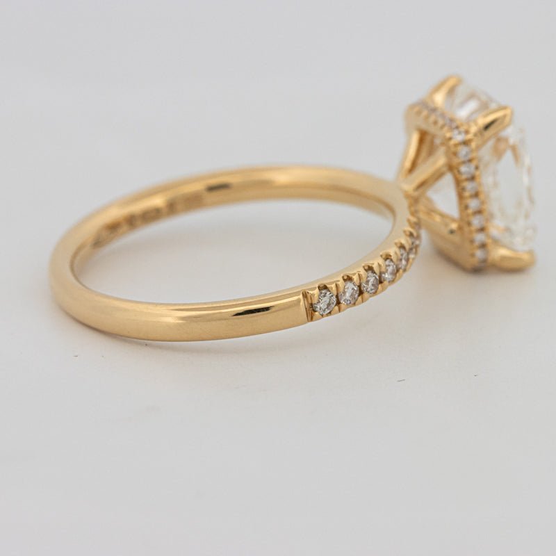 3 CT Under - Halo Cushion Cut Pavé Solitaire (LG) - ZIZOV DIAMONDS