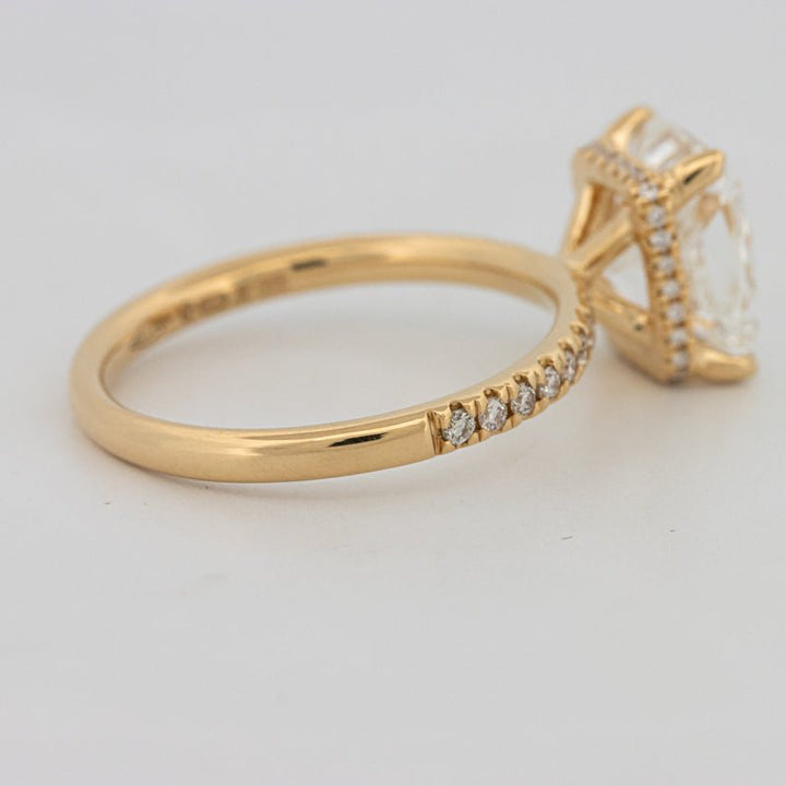 3 CT Under - Halo Cushion Cut Pavé Solitaire (LG) - ZIZOV DIAMONDS