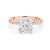 3 CT Under - Halo Cushion Cut Pavé Solitaire (LG) - ZIZOV DIAMONDS