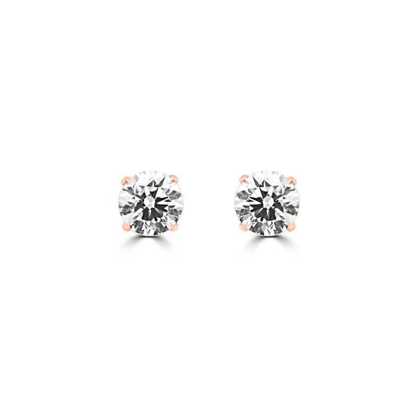 3.00 / 3.00 CT Classic Round Studs (LG) - ZIZOV DIAMONDS