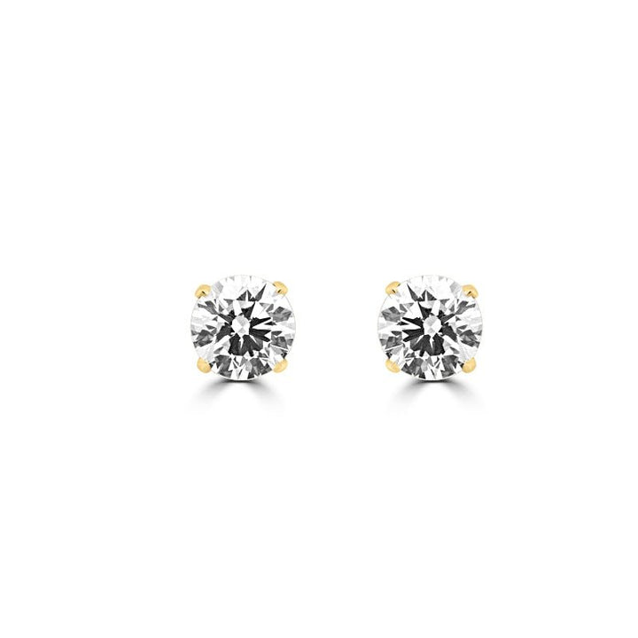 3.00 / 3.00 CT Classic Round Studs (LG) - ZIZOV DIAMONDS