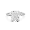 3.50 CT Cushion Cut Pavé Solitaire (LG) - ZIZOV DIAMONDS