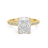 3.50 CT Cushion Cut Pavé Solitaire (LG) - ZIZOV DIAMONDS