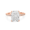3.50 CT Cushion Cut Pavé Solitaire (LG) - ZIZOV DIAMONDS