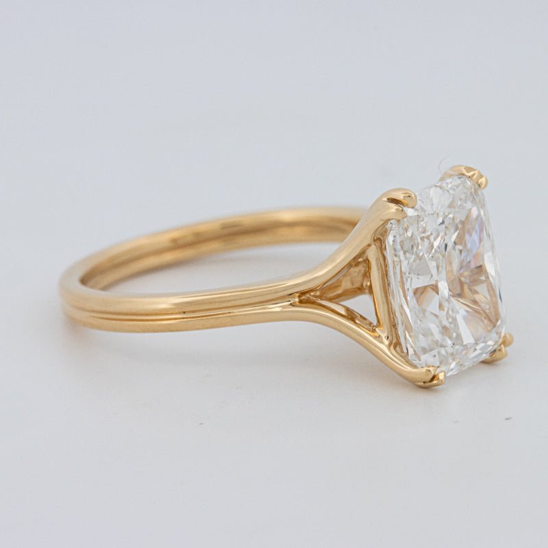 3.50 CT "DoubleClaw" Cushion Cut Solitaire Ring (LG) - ZIZOV DIAMONDS