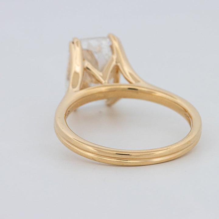 3.50 CT "DoubleClaw" Cushion Cut Solitaire Ring (LG) - ZIZOV DIAMONDS