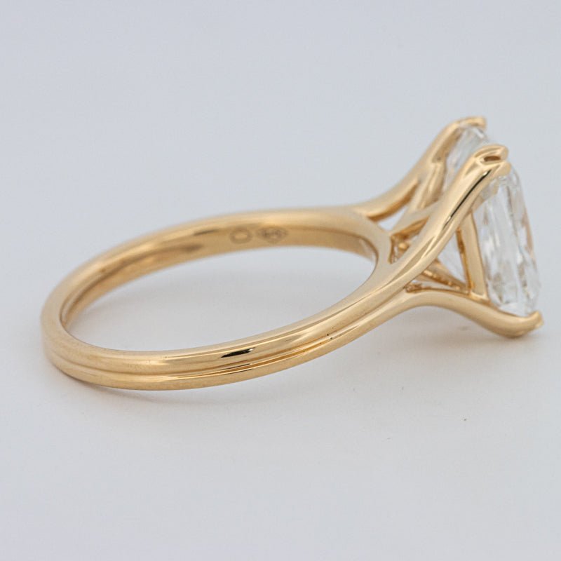 3.50 CT "DoubleClaw" Cushion Cut Solitaire Ring (LG) - ZIZOV DIAMONDS