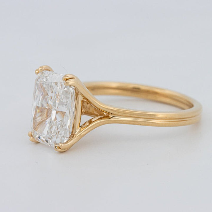 3.50 CT "DoubleClaw" Cushion Cut Solitaire Ring (LG) - ZIZOV DIAMONDS