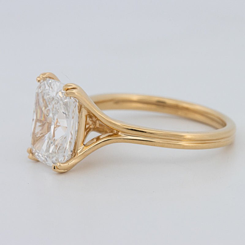 3.50 CT "DoubleClaw" Cushion Cut Solitaire Ring (LG) - ZIZOV DIAMONDS