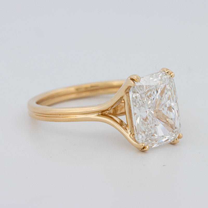 3.50 CT "DoubleClaw" Cushion Cut Solitaire Ring (LG) - ZIZOV DIAMONDS