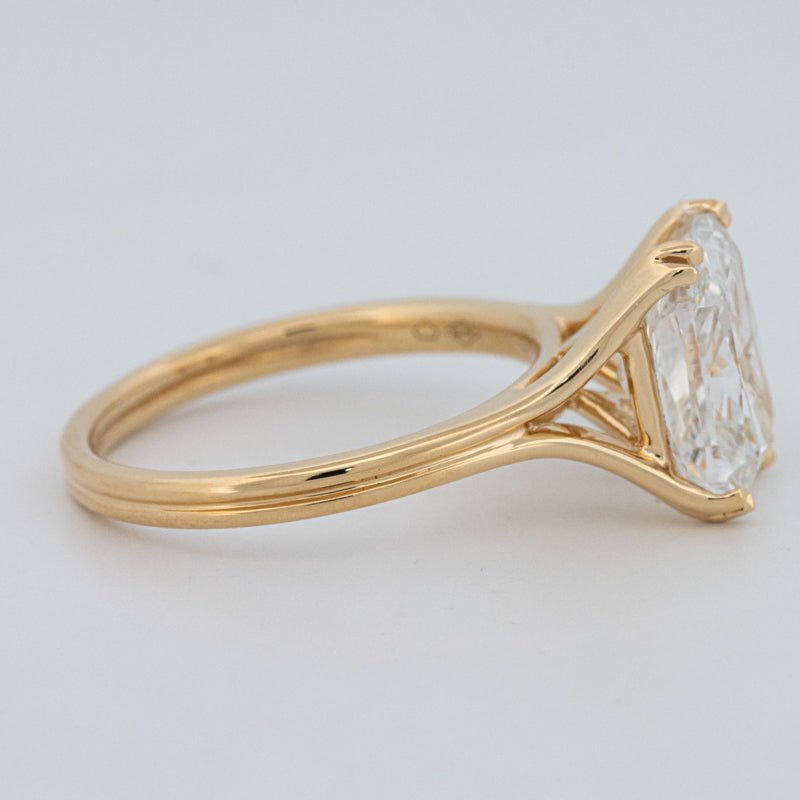 3.50 CT "DoubleClaw" Cushion Cut Solitaire Ring (LG) - ZIZOV DIAMONDS