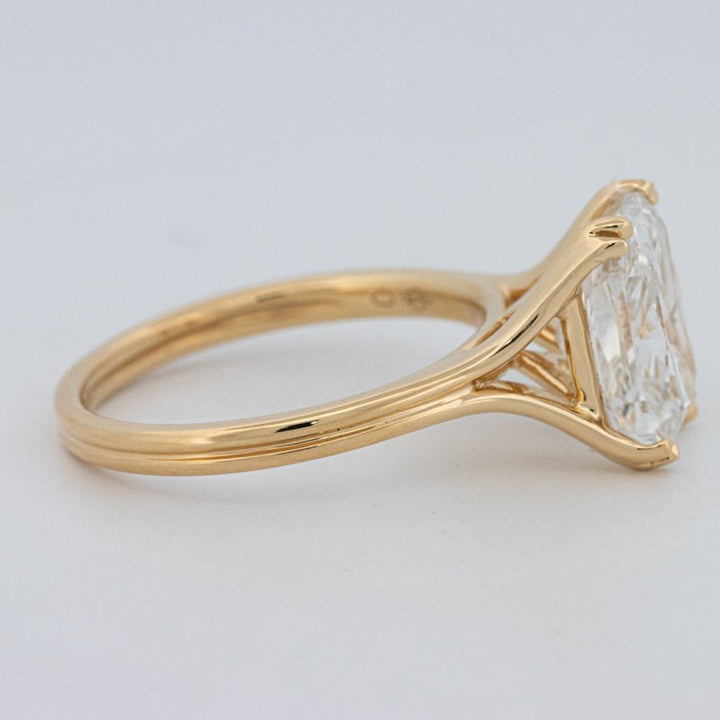 3.50 CT "DoubleClaw" Cushion Cut Solitaire Ring (LG) - ZIZOV DIAMONDS