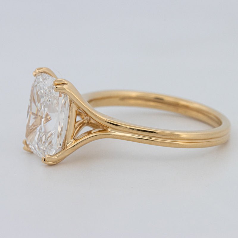 3.50 CT "DoubleClaw" Cushion Cut Solitaire Ring (LG) - ZIZOV DIAMONDS