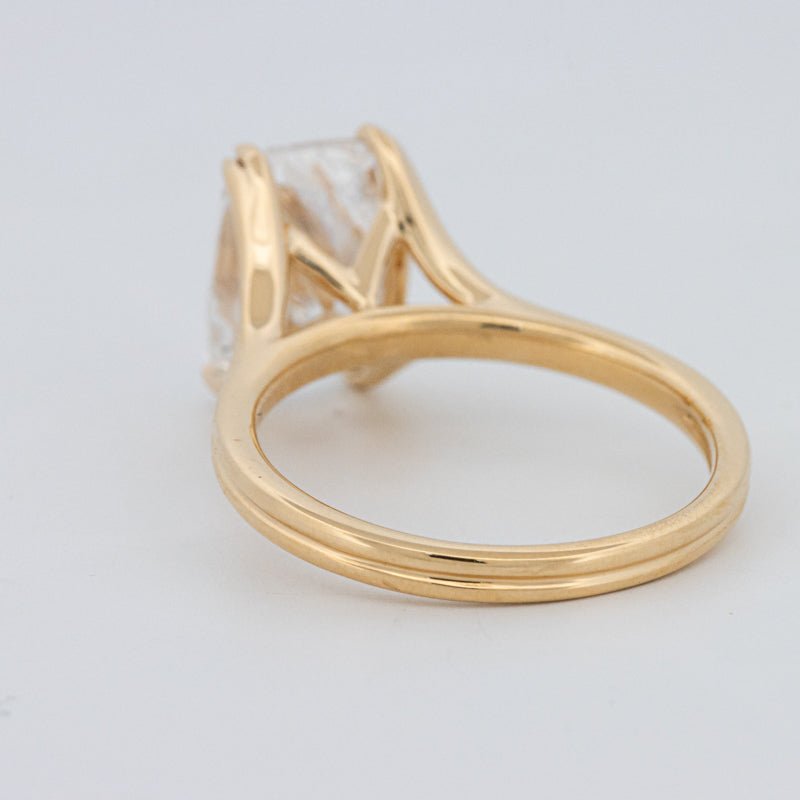 3.50 CT "DoubleClaw" Cushion Cut Solitaire Ring (LG) - ZIZOV DIAMONDS