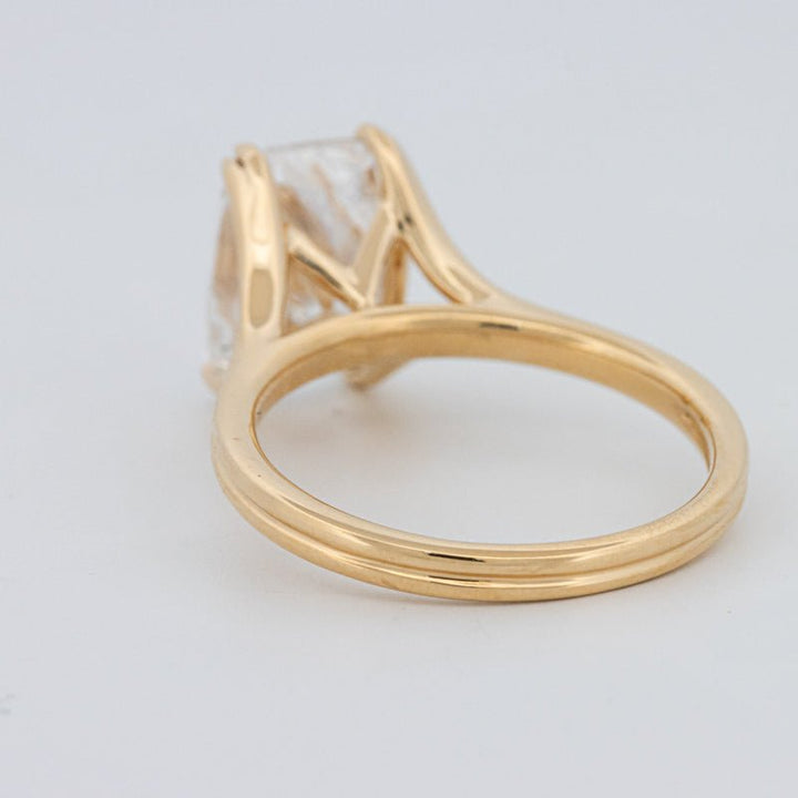 3.50 CT "DoubleClaw" Cushion Cut Solitaire Ring (LG) - ZIZOV DIAMONDS