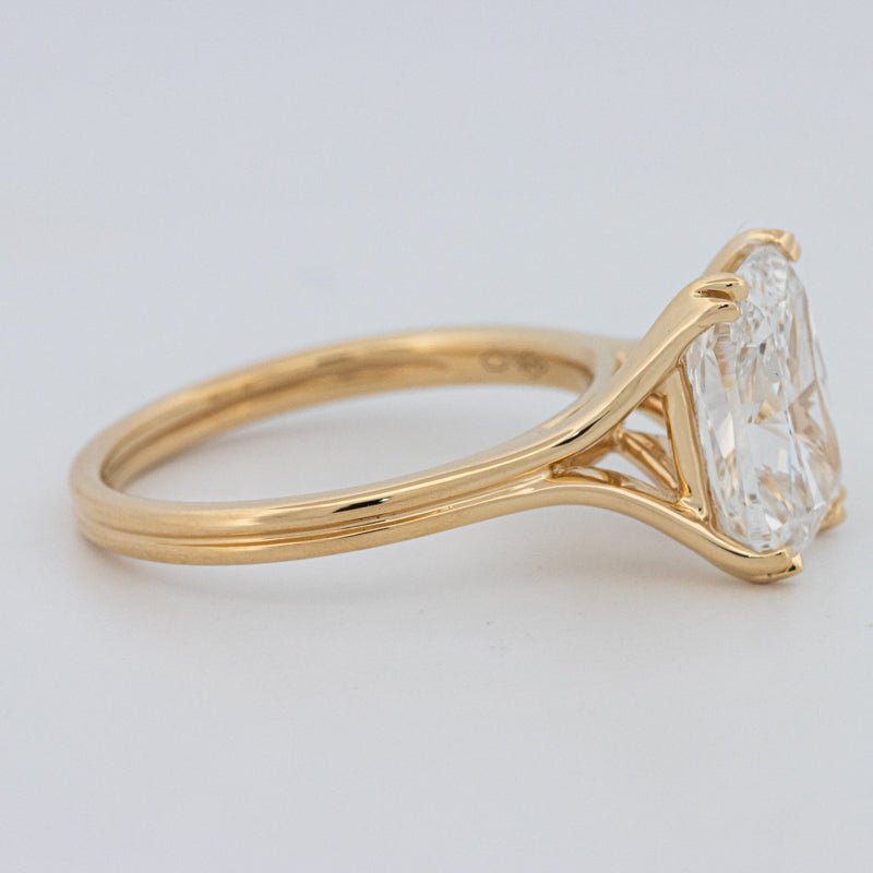 3.50 CT "DoubleClaw" Cushion Cut Solitaire Ring (LG) - ZIZOV DIAMONDS