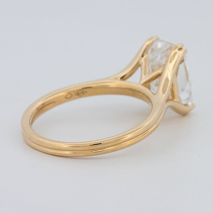 3.50 CT "DoubleClaw" Cushion Cut Solitaire Ring (LG) - ZIZOV DIAMONDS