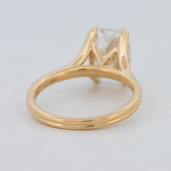 3.50 CT "DoubleClaw" Cushion Cut Solitaire Ring (LG) - ZIZOV DIAMONDS