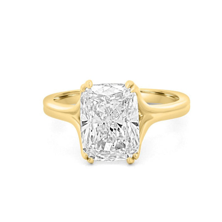 3.50 CT "DoubleClaw" Cushion Cut Solitaire Ring (LG) - ZIZOV DIAMONDS