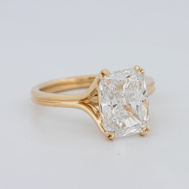 3.50 CT "DoubleClaw" Cushion Cut Solitaire Ring (LG) - ZIZOV DIAMONDS
