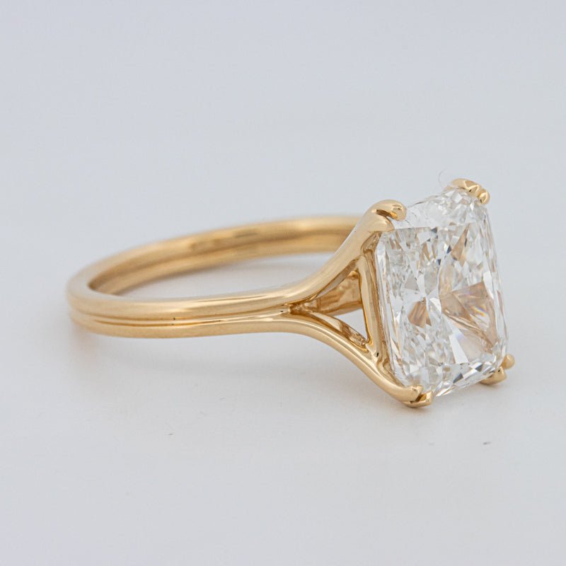 3.50 CT "DoubleClaw" Cushion Cut Solitaire Ring (LG) - ZIZOV DIAMONDS