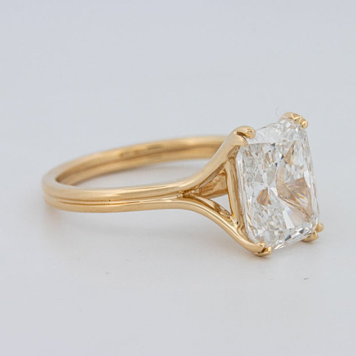 3.50 CT "DoubleClaw" Cushion Cut Solitaire Ring (LG) - ZIZOV DIAMONDS