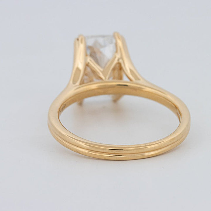 3.50 CT "DoubleClaw" Cushion Cut Solitaire Ring (LG) - ZIZOV DIAMONDS