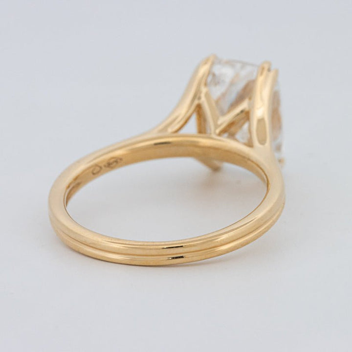 3.50 CT "DoubleClaw" Cushion Cut Solitaire Ring (LG) - ZIZOV DIAMONDS