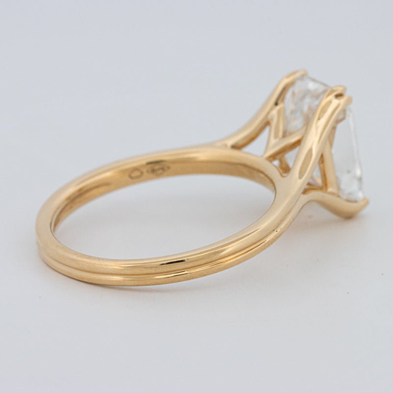 3.50 CT "DoubleClaw" Cushion Cut Solitaire Ring (LG) - ZIZOV DIAMONDS